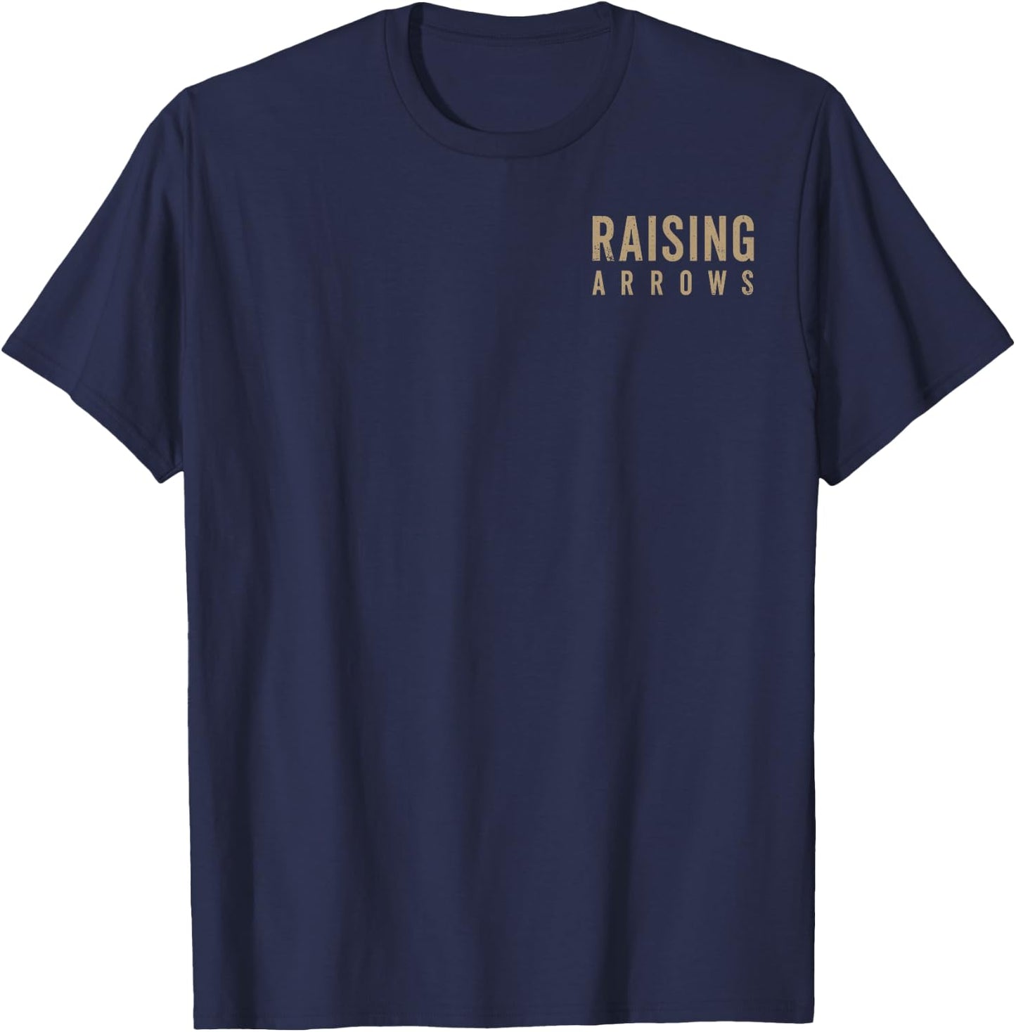 Dad Raising Arrows Fathers Day Christian Dad Husband T-Shirt - T-Shirt | Navy
