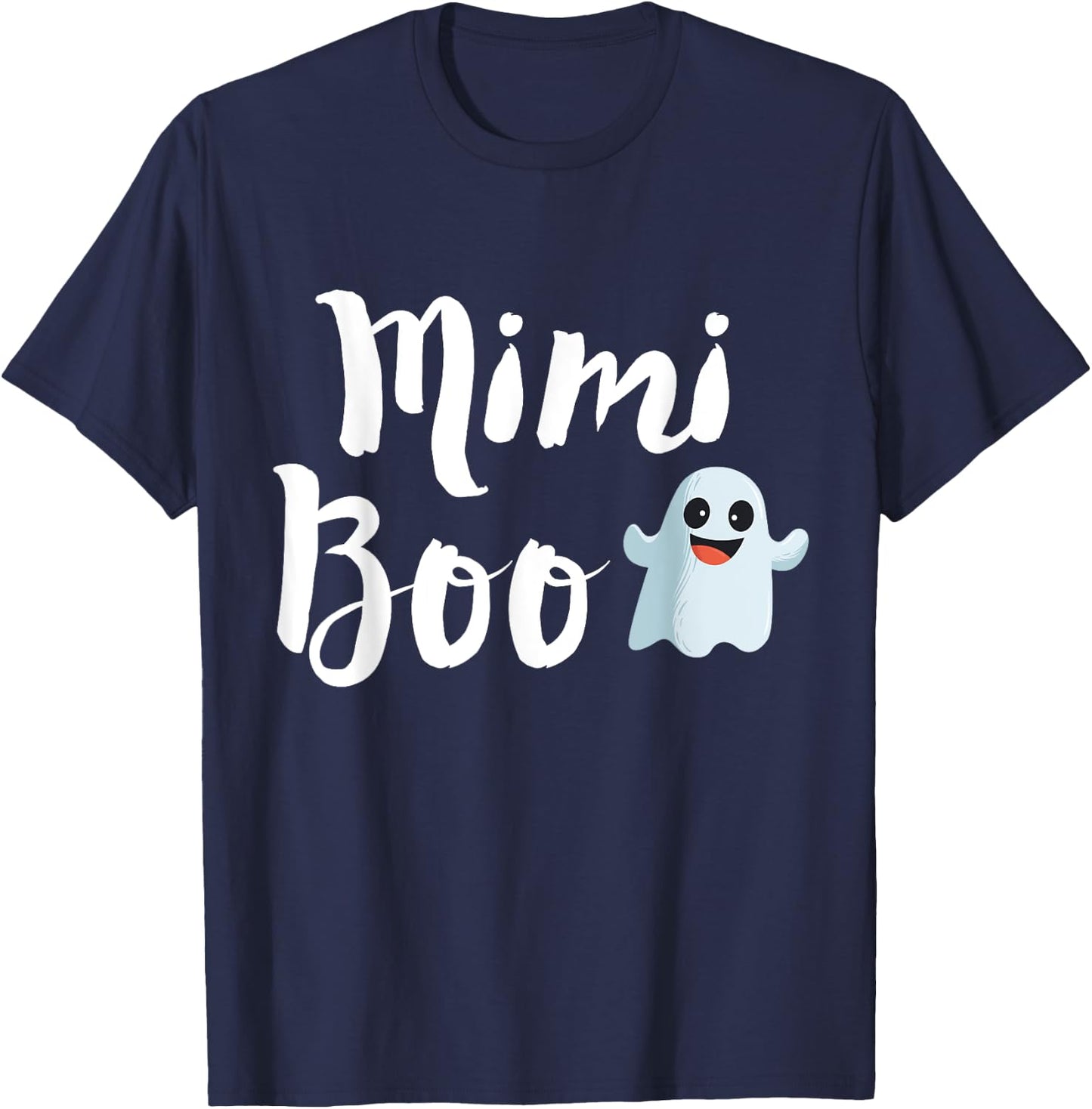 Mimi Boo Halloween Family Matching Ghost Grandma Shirt T-Shirt - T-Shirt | Navy