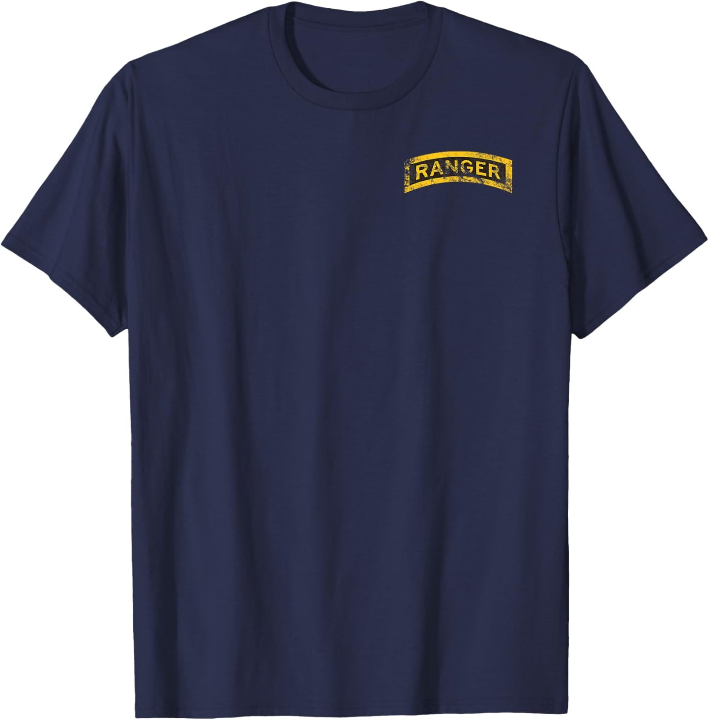 US Army Vintage Ranger Tab OD Green T-Shirt - T-Shirt | Navy