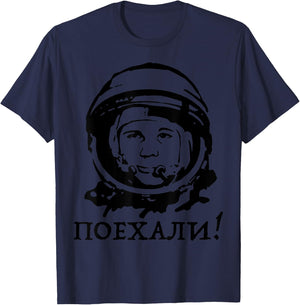 Yuri Gagarin quote Shirt T-Shirt - T-Shirt | Navy