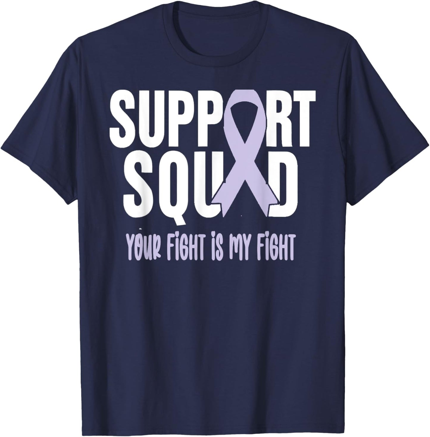 Esophageal Cancer Support Squad Esophageal Cancer Awareness T-Shirt - T-Shirt | Navy