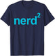 Nerd Squared - Technology Computer Programmer AI Smart T-Shirt - T-Shirt | Navy