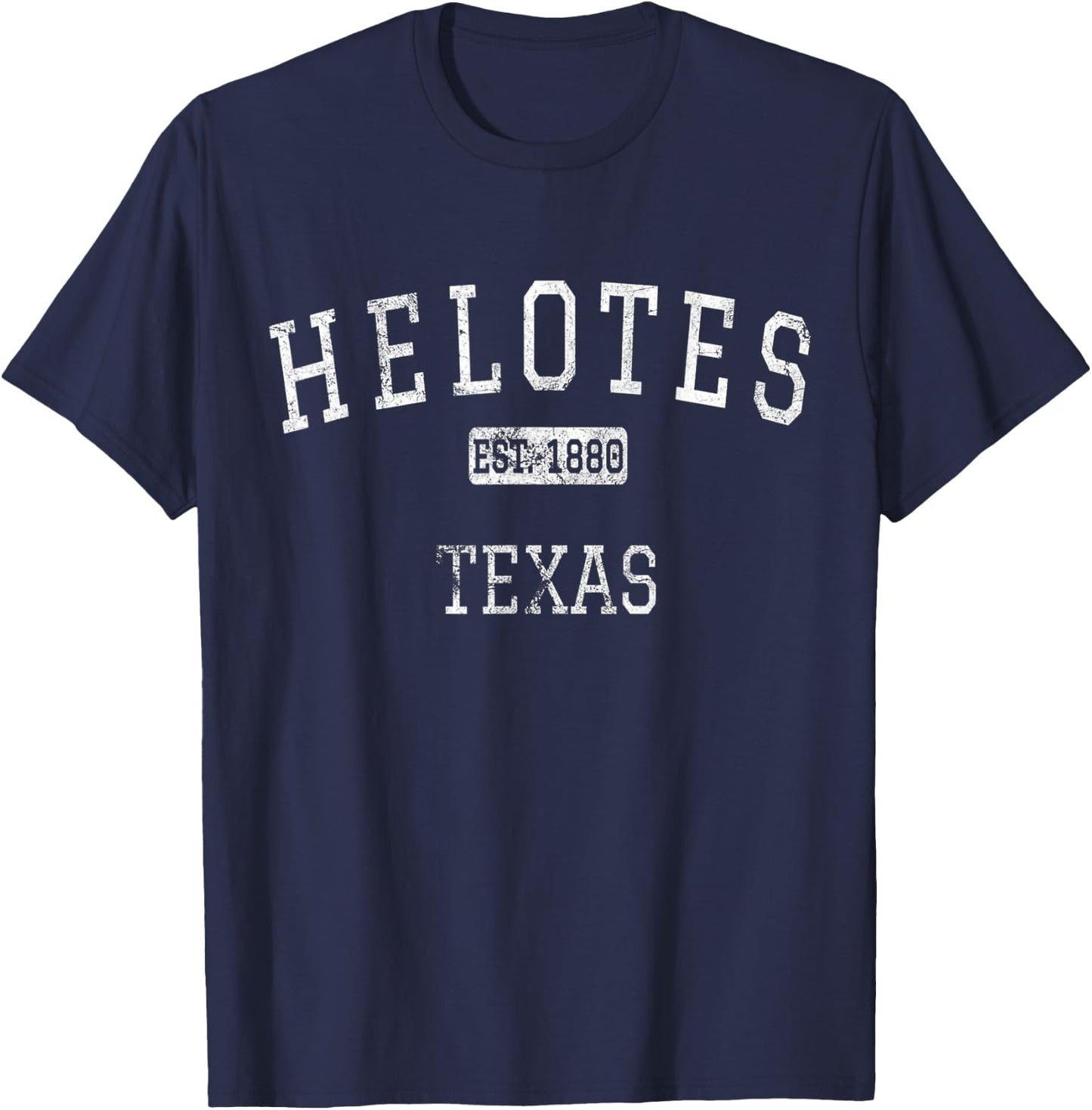 Helotes Texas TX Vintage T-Shirt - T-Shirt | Navy