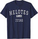 Helotes Texas TX Vintage T-Shirt - T-Shirt | Navy