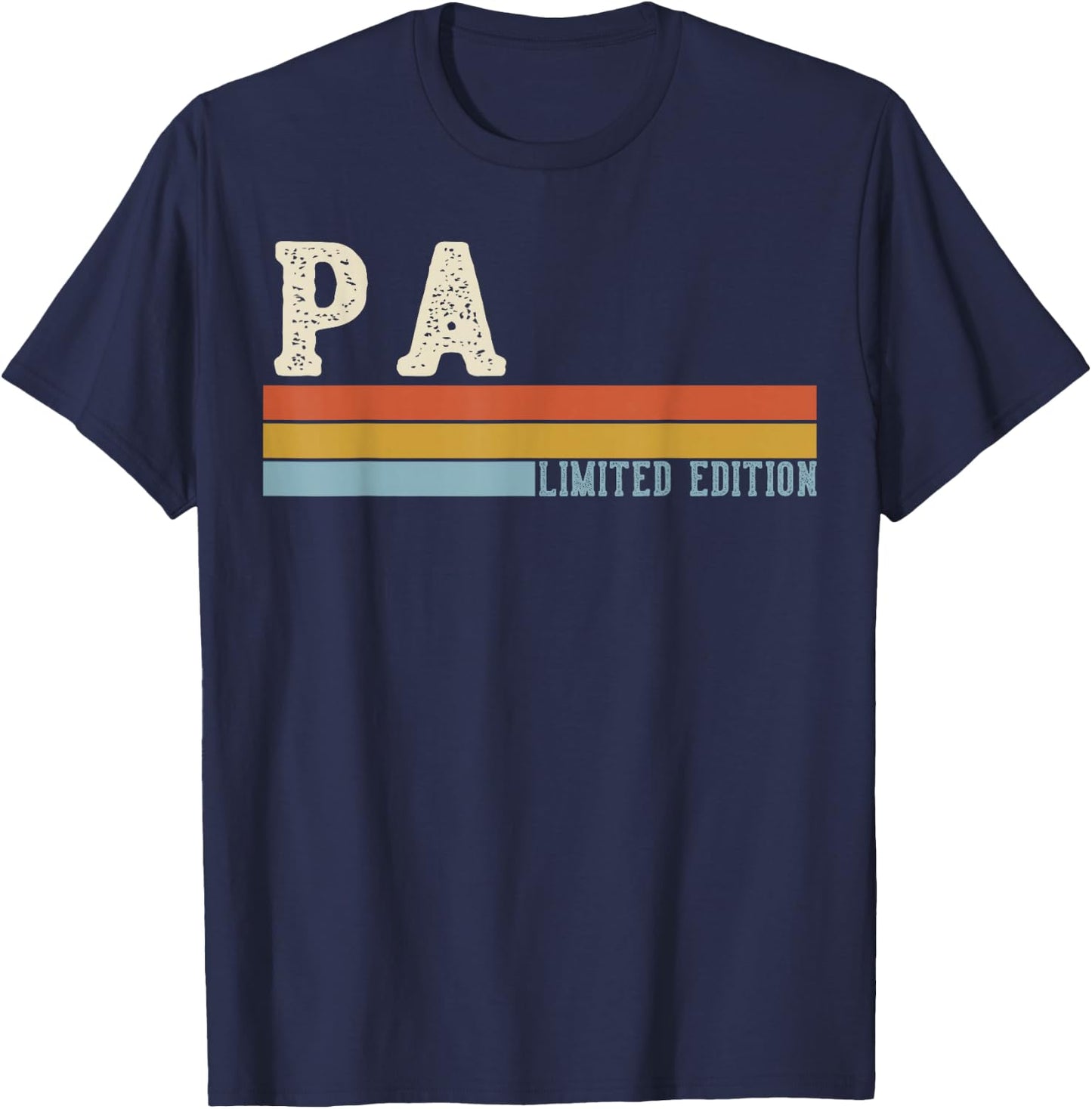 PA Vintage Grandpa Fathers Day Retro T-Shirt - T-Shirt | Navy