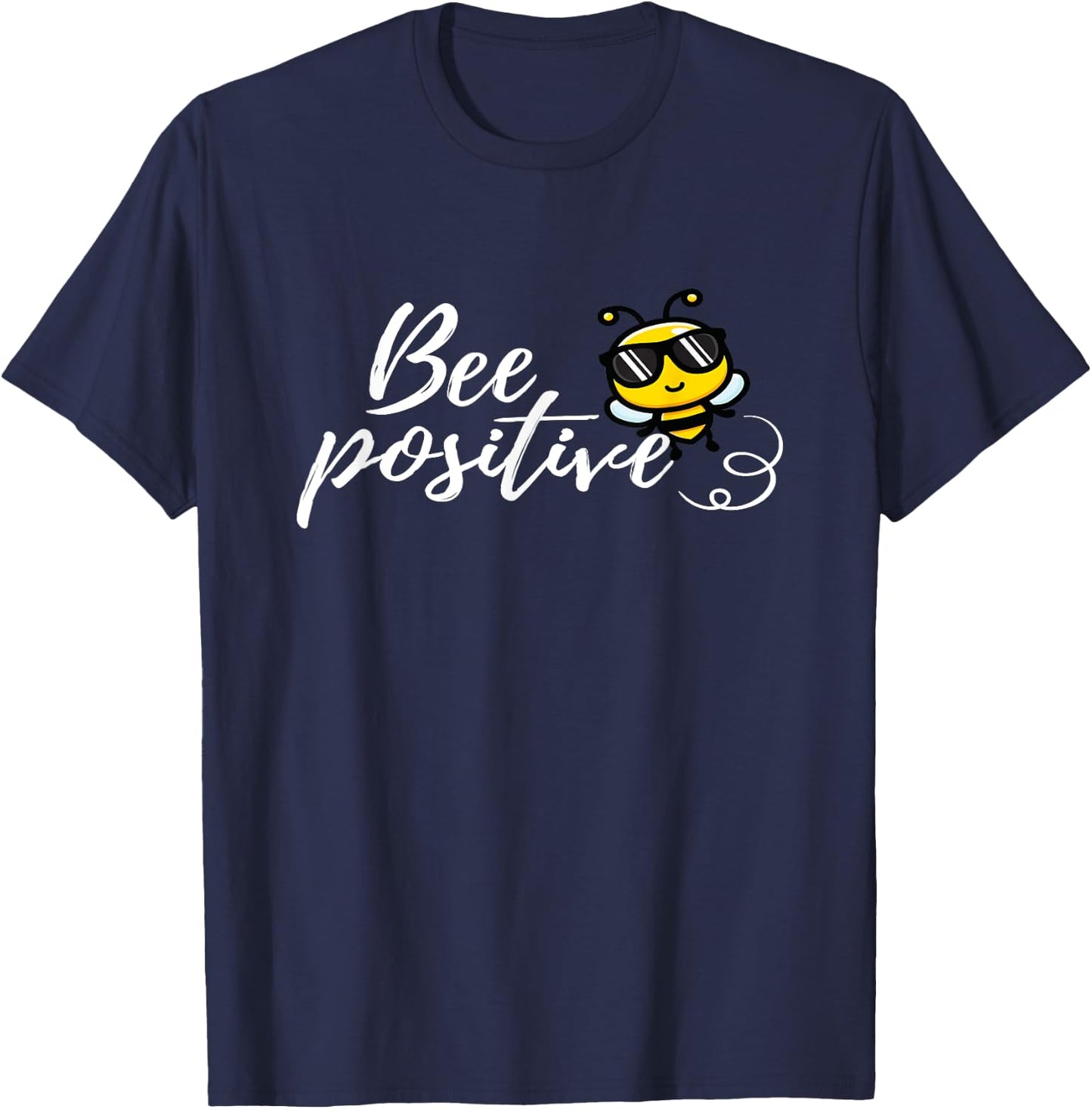 Bee positive kind bumblebee Graphic T-Shirt - T-Shirt | Navy