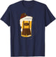 German Beer Bier Stein Funny Beer Fall Festival Beer Drinker T-Shirt - T-Shirt | Navy