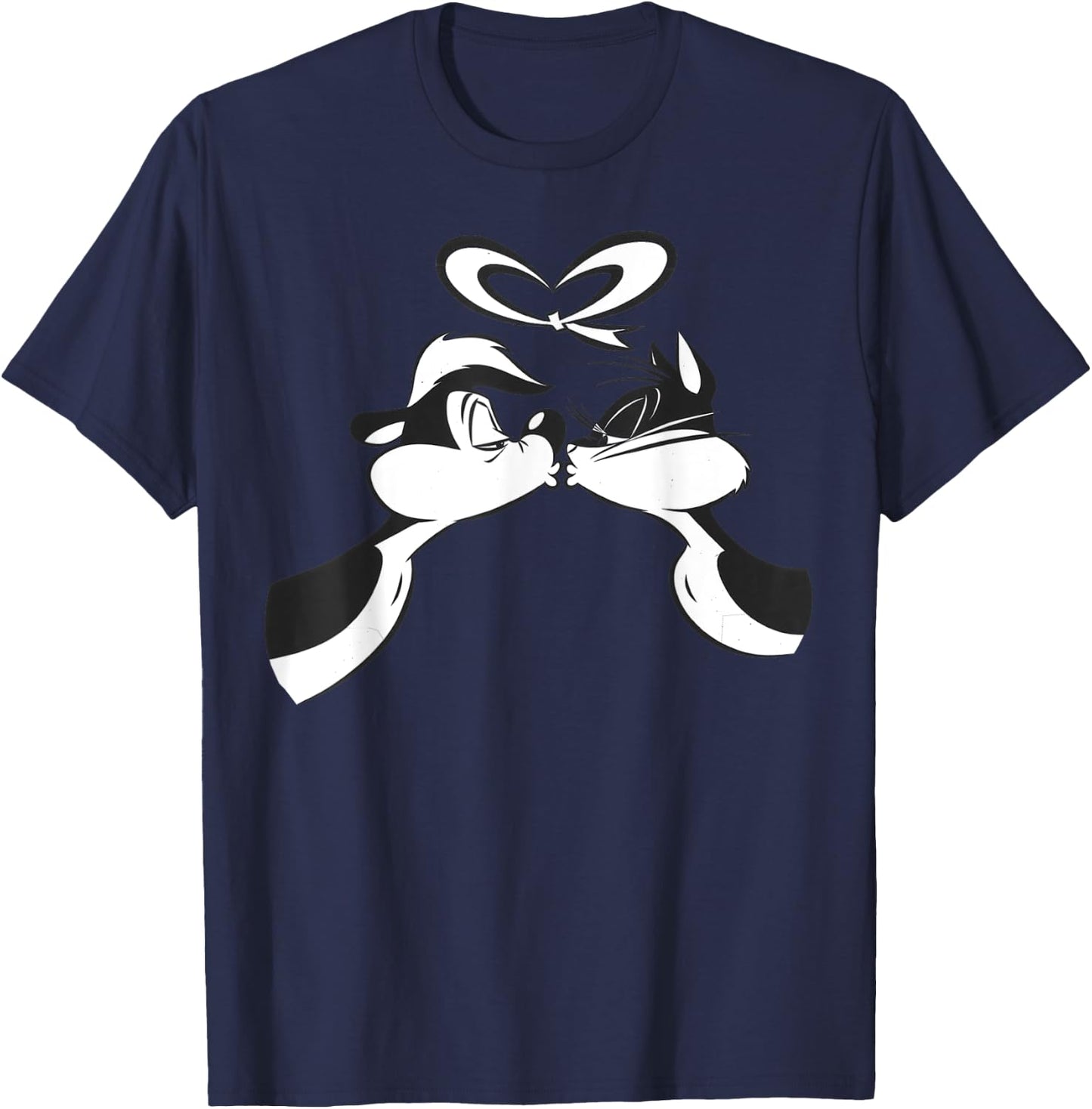 Pepe Le Pew Valentines Kiss T-Shirt - T-Shirt | Navy