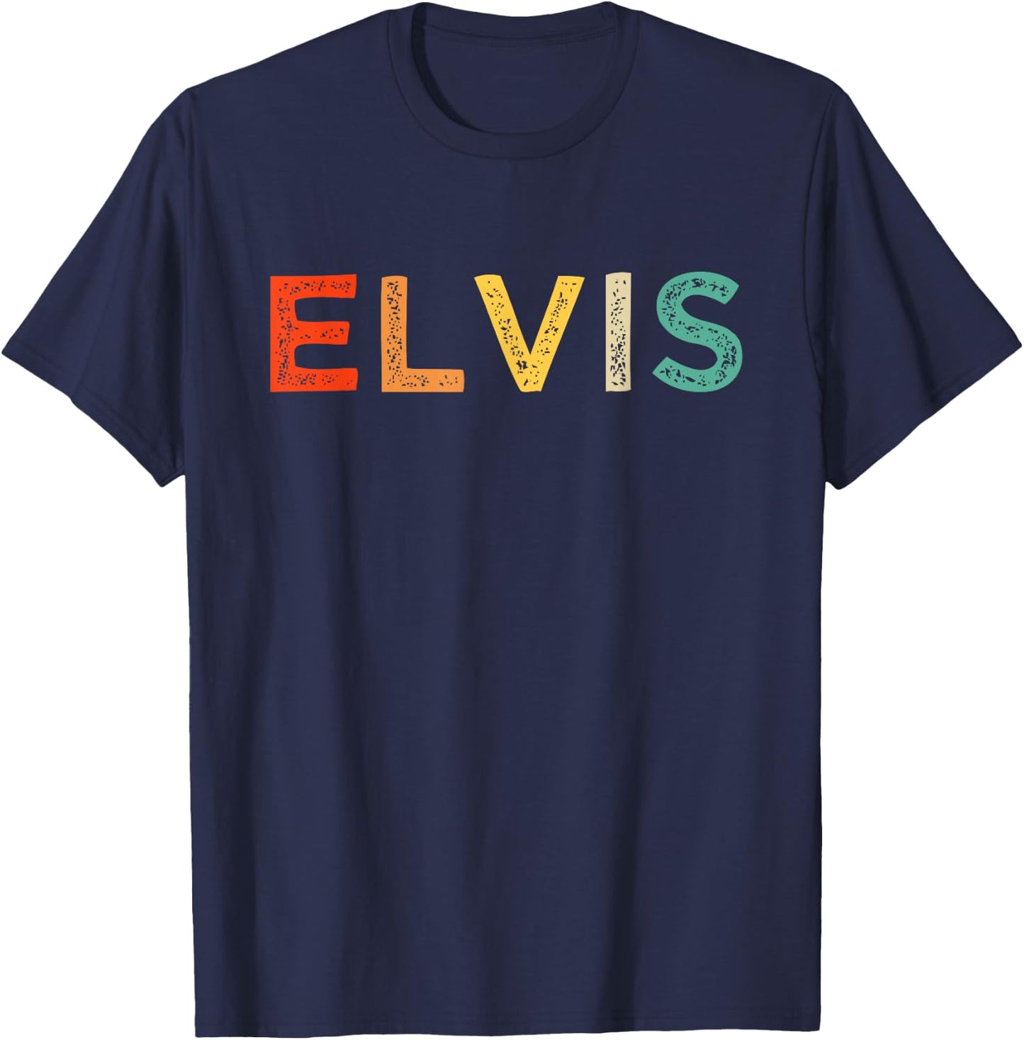 Elvis Name Personalized Vintage Retro Gifts Men Women kids T-Shirt - T-Shirt | Navy