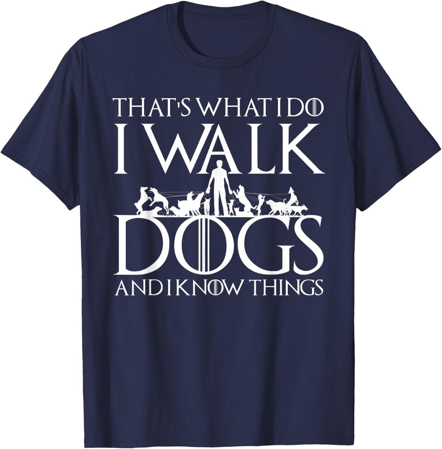 Funny Dog Lovers Dog Sitter Gift T-Shirt - T-Shirt | Navy