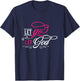 Let Go and Let God - Christian T-Shirt - T-Shirt | Navy