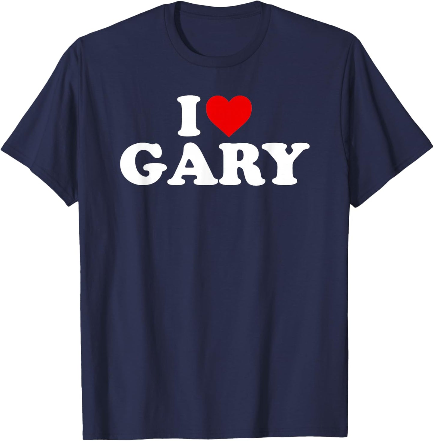 I Love Gary - Heart T-Shirt - T-Shirt | Navy