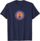 Buddha Meditation Sun Flower Mandala Buddhism Yoga Symbol T-Shirt - T-Shirt | Navy