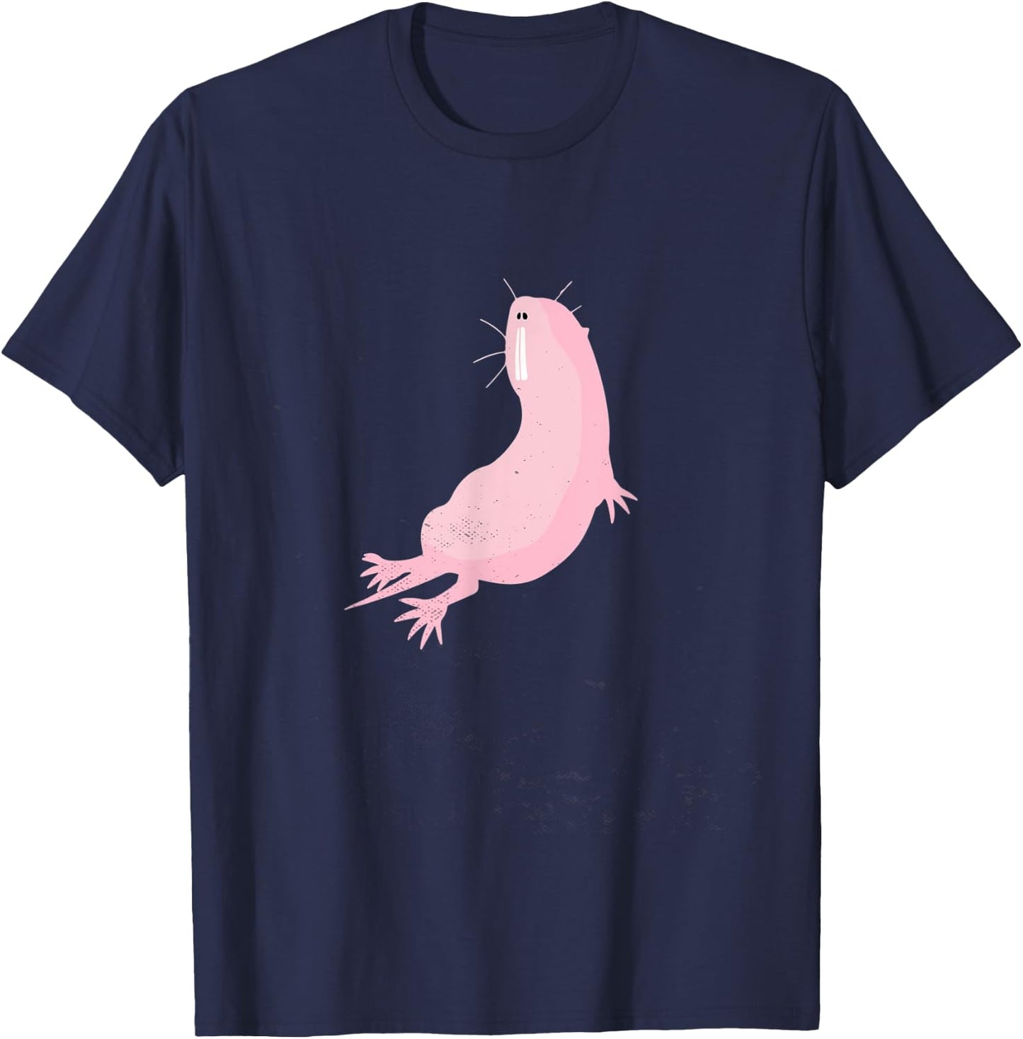 Naked Muslin Earth Auger Mole Rat Cute Monster T-Shirt - T-Shirt | Navy
