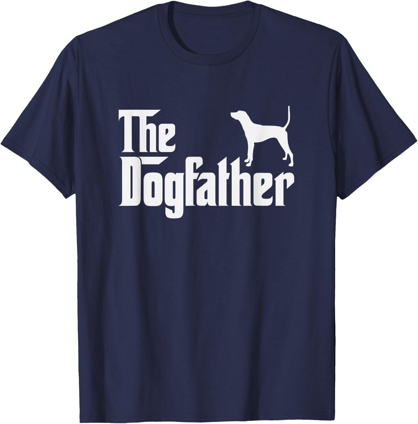 treeing tennessee brindle DogFather Funny Dog Dad T-Shirt - T-Shirt | Navy