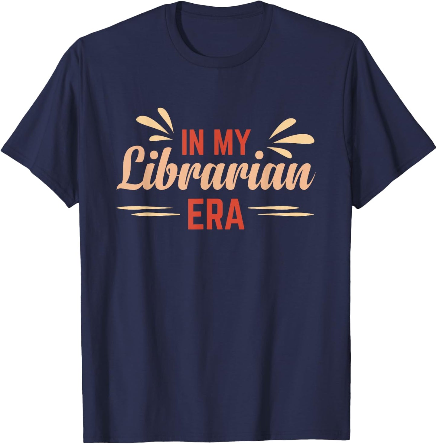 In My Librarian Era Book Lover T-Shirt - T-Shirt | Navy