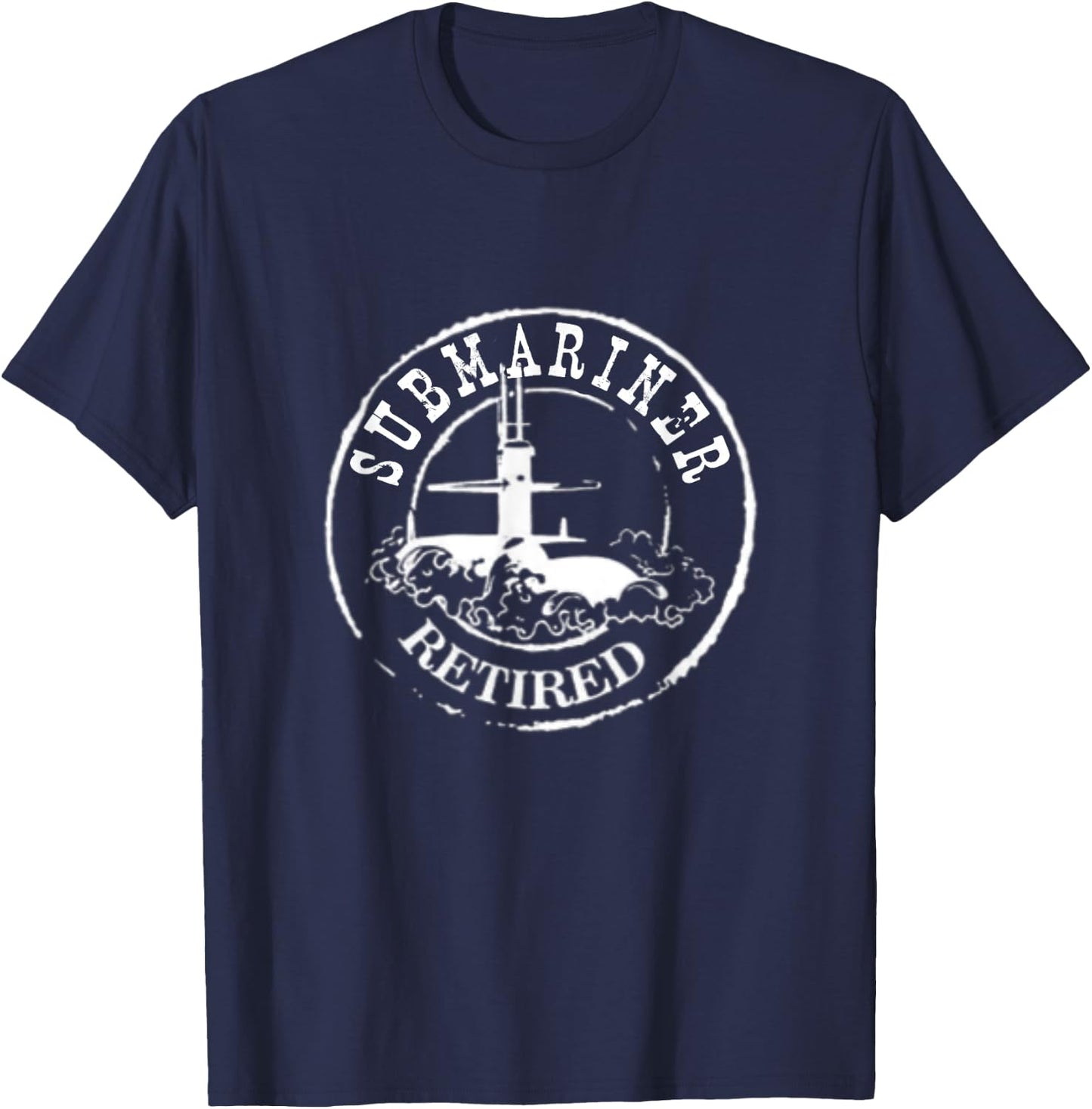 Submariner Retired Stamp Silent Service Veteran Costume T-Shirt - T-Shirt | Navy