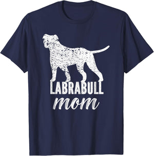 Labrabull Funny Labrabull Lover Labrabull Mom Dog Men Women T-Shirt - T-Shirt | Navy