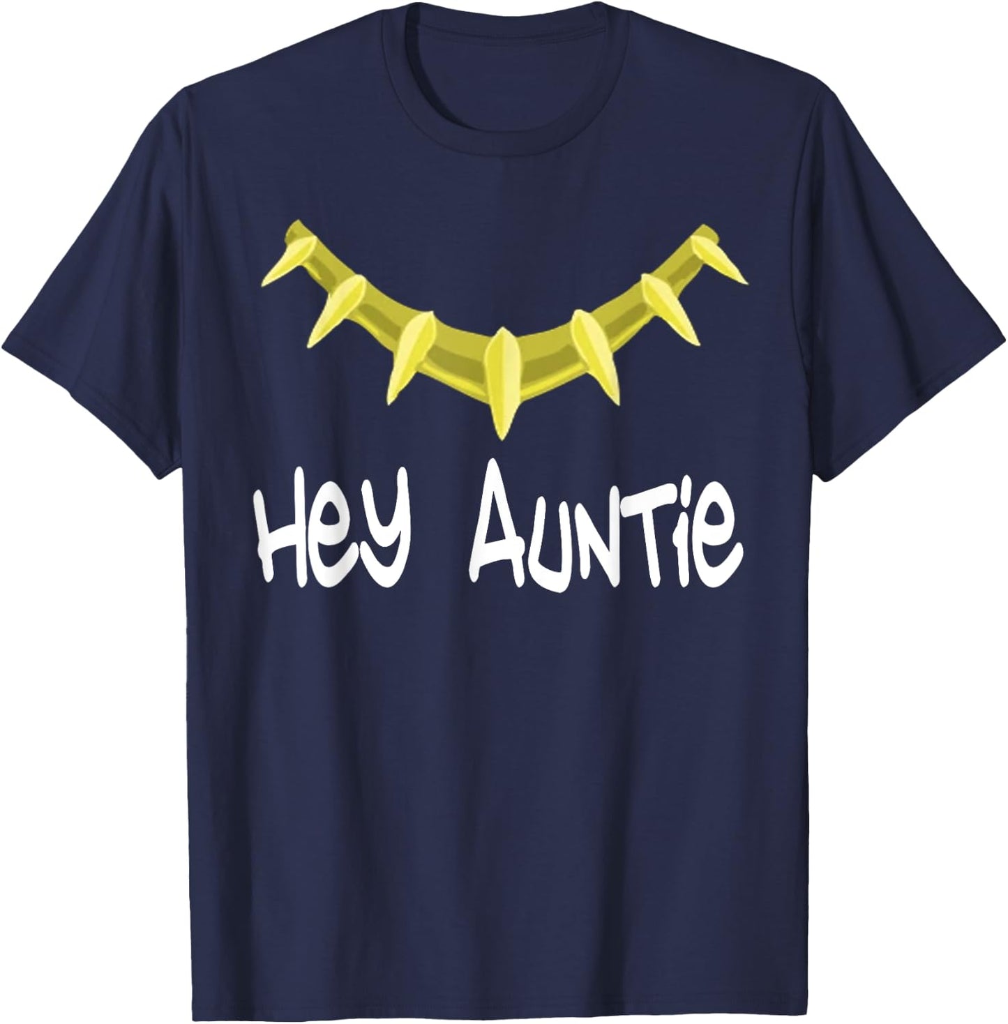 Hey Auntie - Hey Auntie Novelty T-Shirt - T-Shirt | Navy