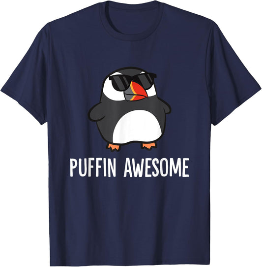 Puffin Awesome Funny Sea Bird Puffins T-Shirt - T-Shirt | Navy