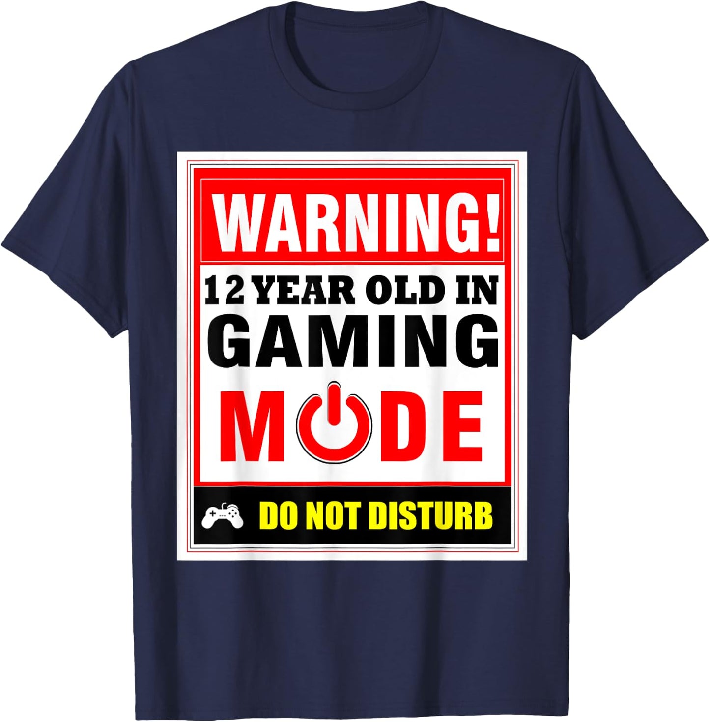 12th Birthday Gamer Boys Girls PC Gaming Shirt T-Shirt - T-Shirt | Navy
