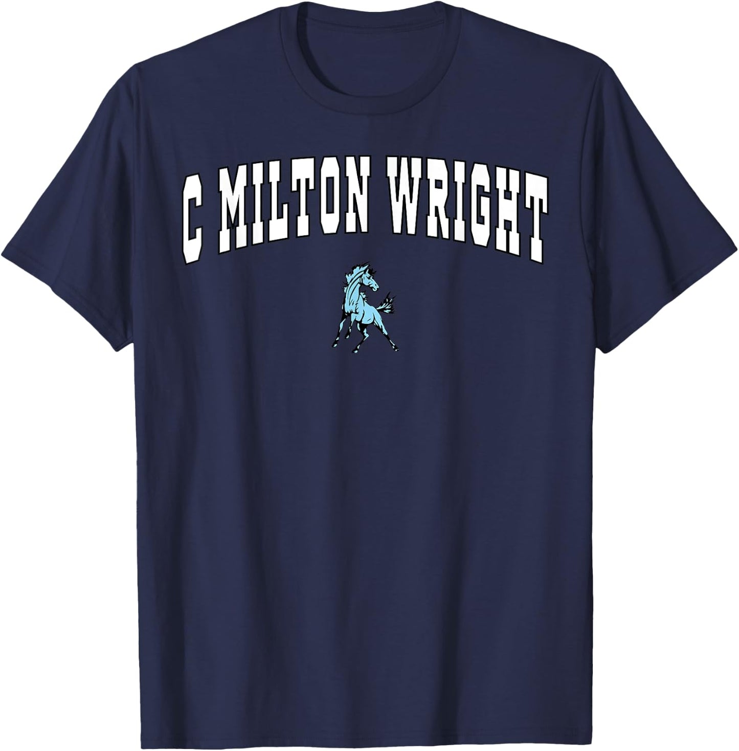 C Milton Wright High School Mustangs T-Shirt - T-Shirt | Navy