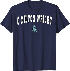 C Milton Wright High School Mustangs T-Shirt - T-Shirt | Navy