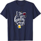 I Go Both Ways Wine Beer Alcohol Drinker Drinking Party T-Shirt - T-Shirt | Navy