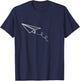 Paper Airplane Master/Flight, Fying Origami, Model T-Shirt - T-Shirt | Navy