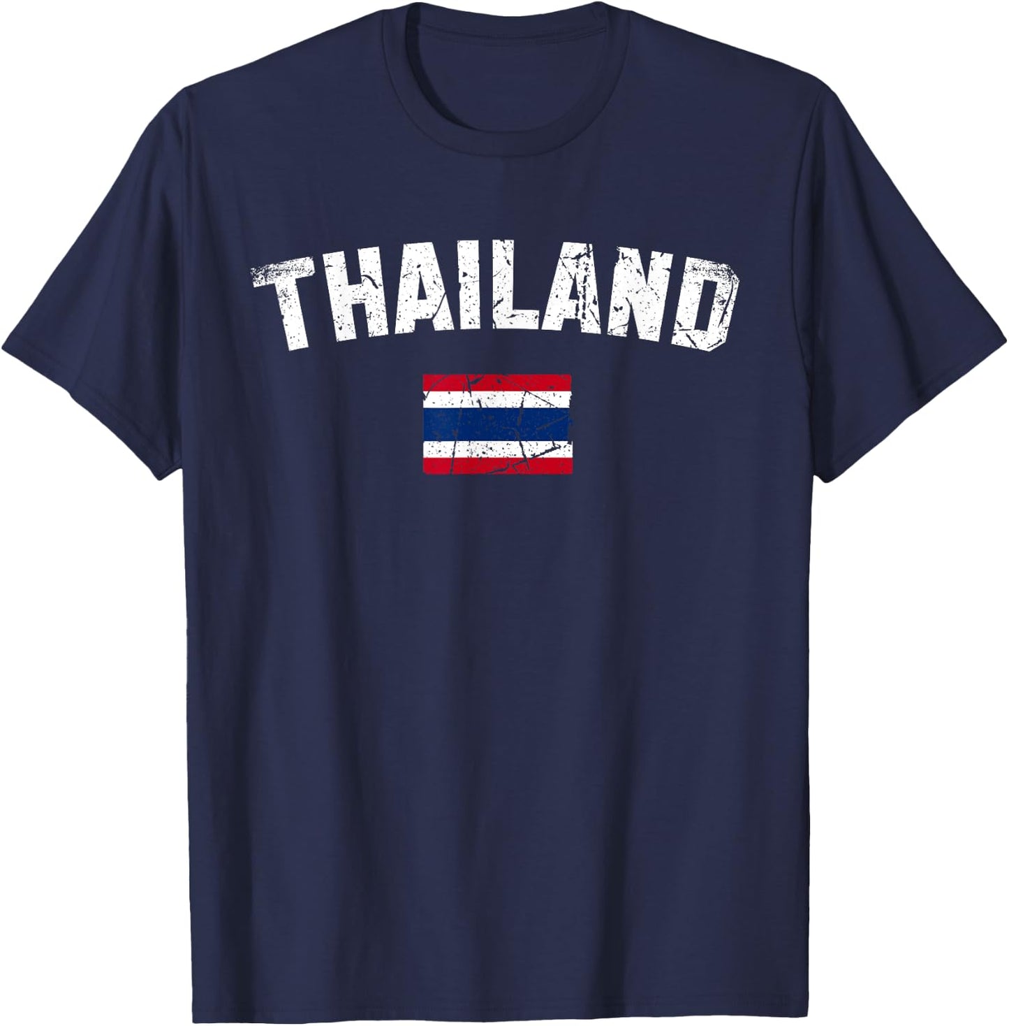 THAILAND Flag Vintage | Men Women Kids | THAILAND T-Shirt - T-Shirt | Navy