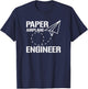 Paper Airplane Engineer, Paper Plane Builder T-Shirt - T-Shirt | Navy