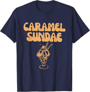 Caramel Sundae 90s Rap Lover Men Women Kids T-Shirt - T-Shirt | Navy