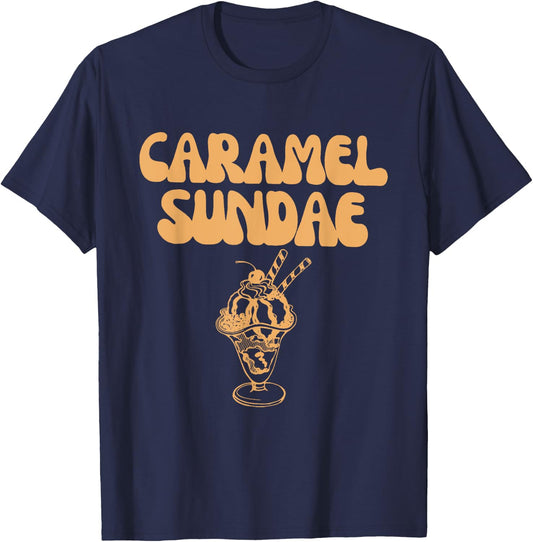 Caramel Sundae 90s Rap Lover Men Women Kids T-Shirt - T-Shirt | Navy