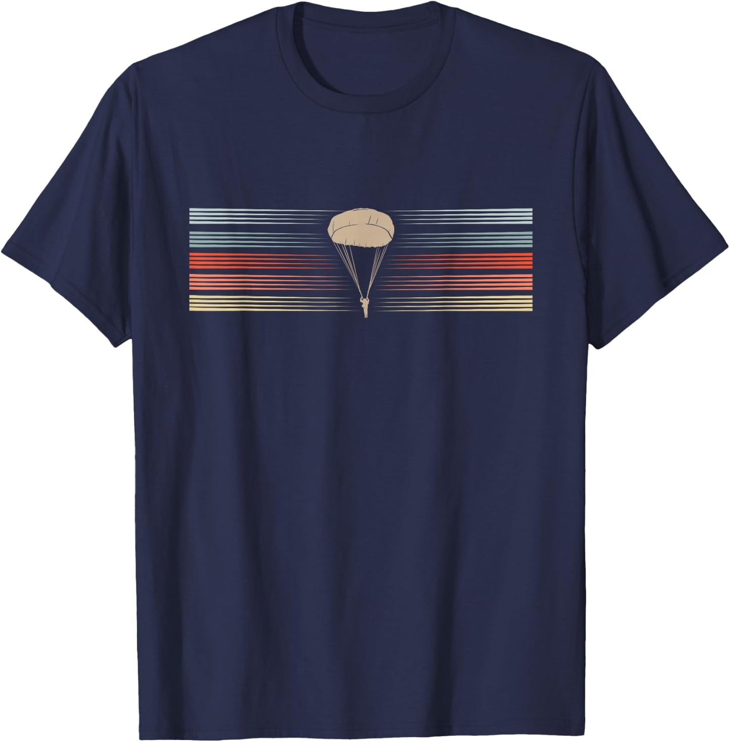 Paratrooper Airborne Jump Vintage T-Shirt - T-Shirt | Navy