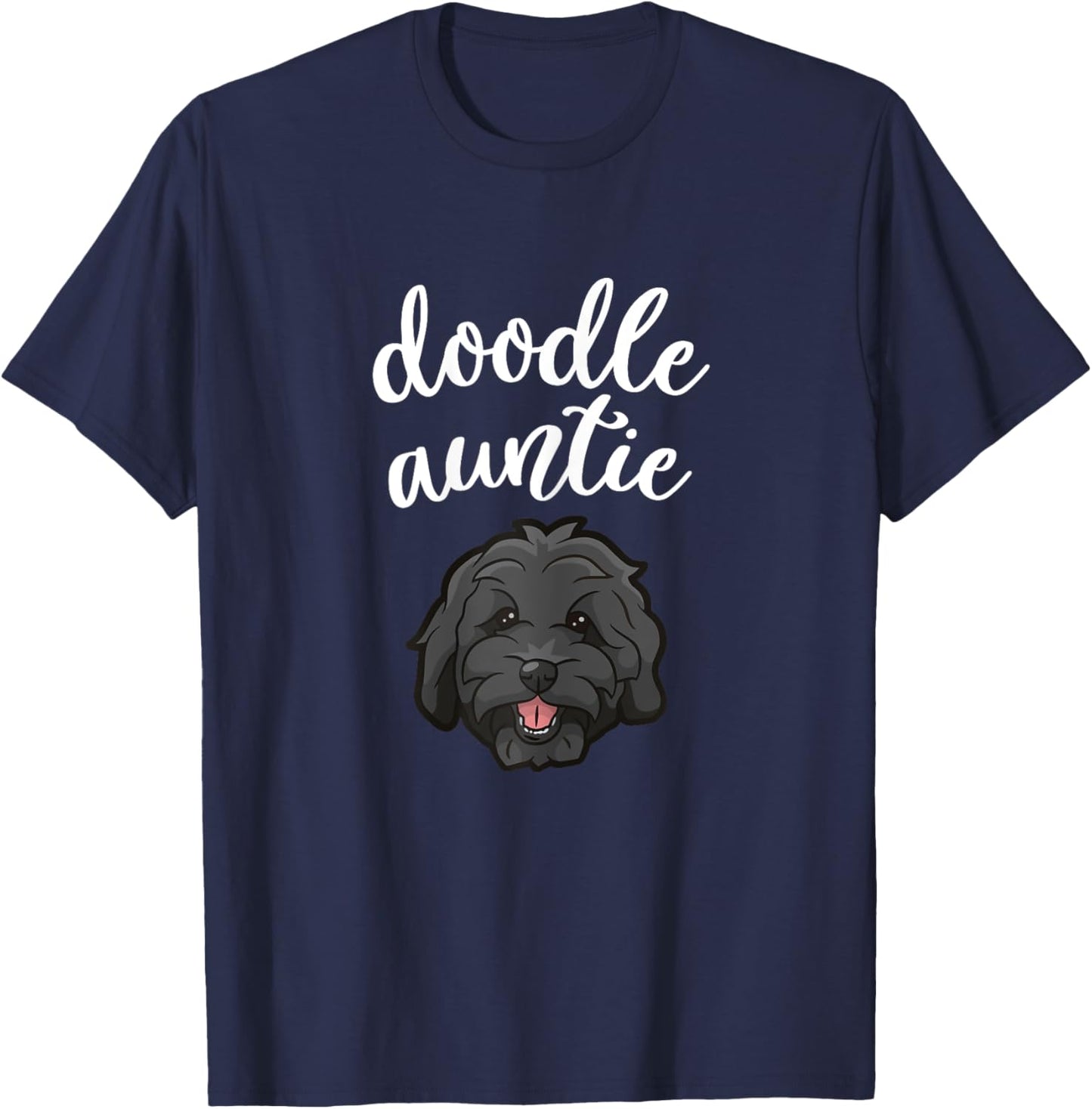 Goldendoodle Aunt - Doodle Auntie Cute Dog Gift T-Shirt - T-Shirt | Navy
