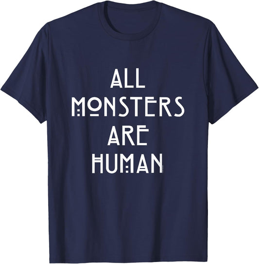 American Horror Story Asylum Monsters Are Humans T-Shirt - T-Shirt | Navy