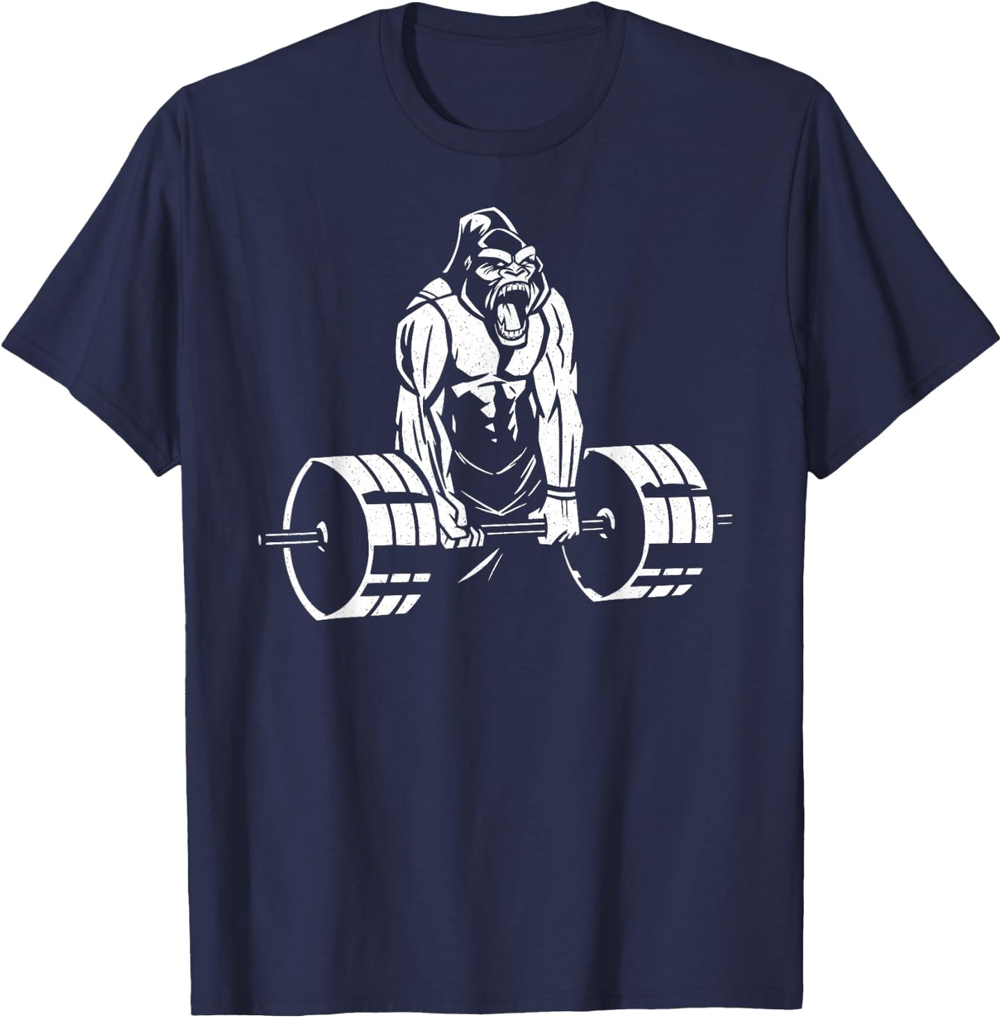 Gorilla Strength – Funny Gym Bodybuilding Weightlifting T-Shirt - T-Shirt | Navy