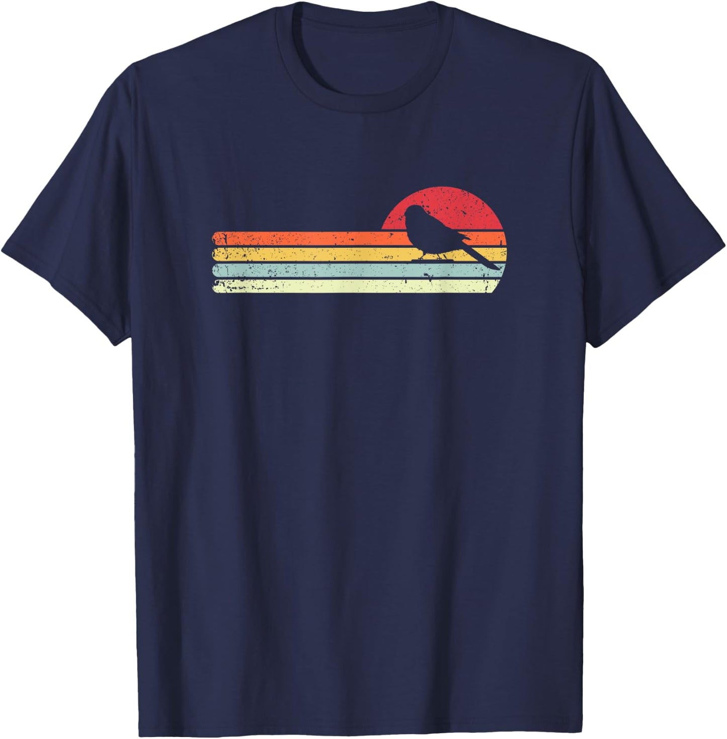 Bird Watching Shirt Men Women Retro Bird Watching T-Shirt - T-Shirt | Navy