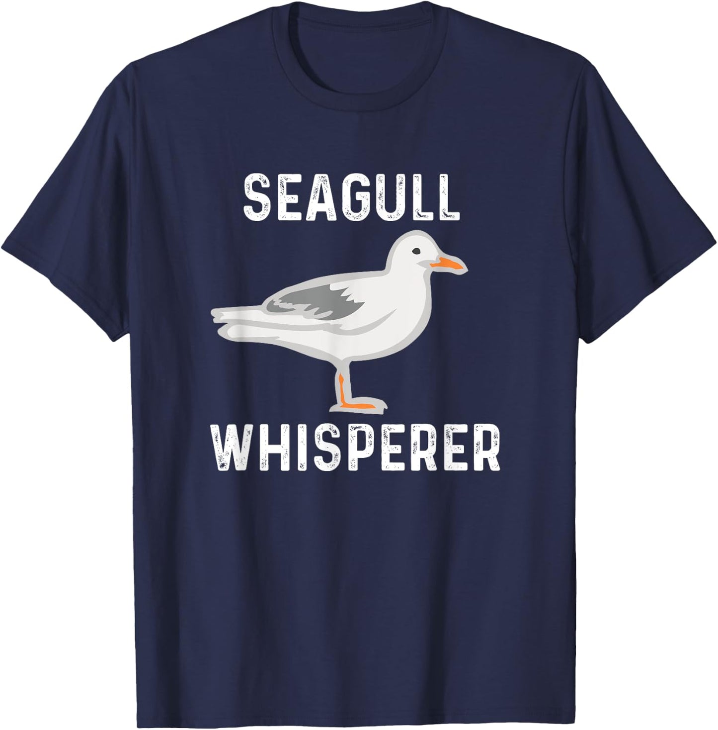Seagull Whisperer Gull Beach Birds Women Girls Kids T-Shirt - T-Shirt | Navy