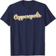 Copperopolis Retro Art Baseball Font Vintage T-Shirt - T-Shirt | Navy