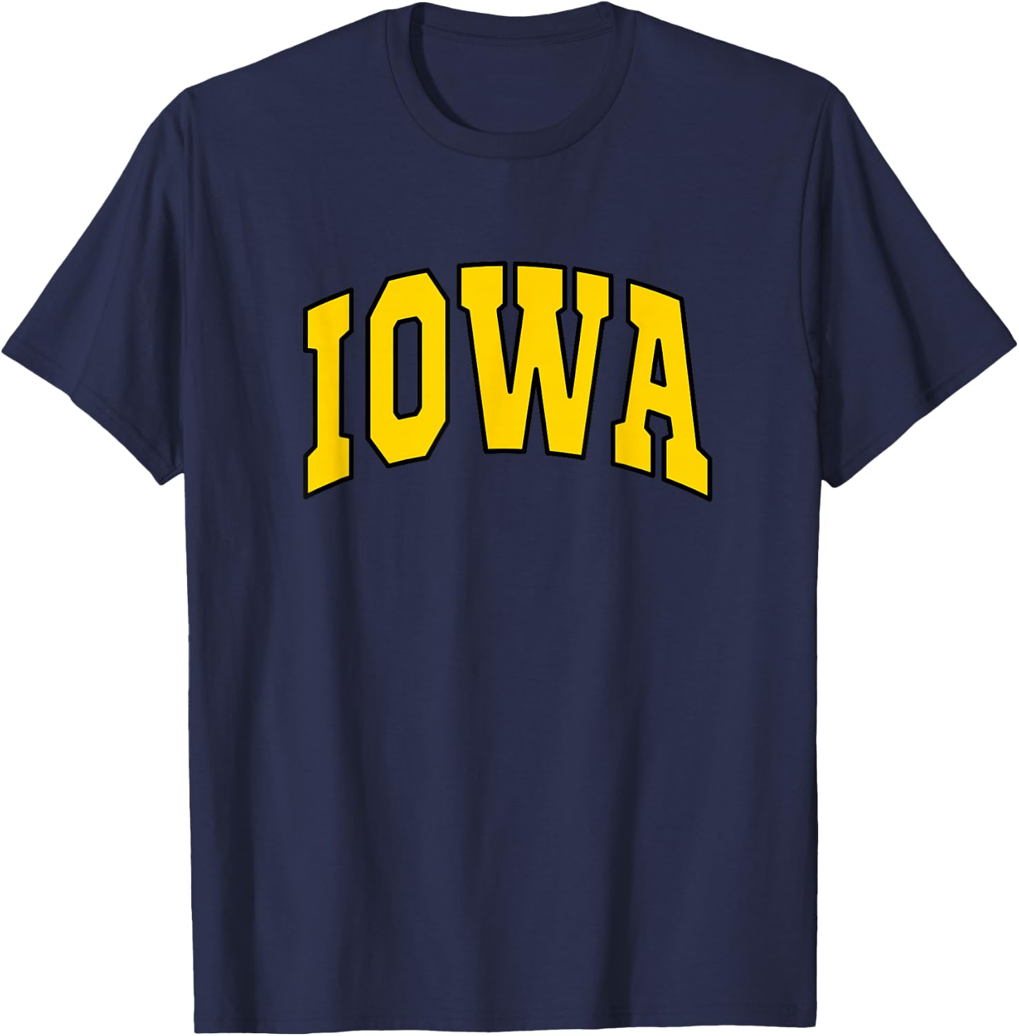 Iowa - Throwback Design - Classic T-Shirt - T-Shirt | Navy