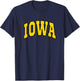 Iowa - Throwback Design - Classic T-Shirt - T-Shirt | Navy
