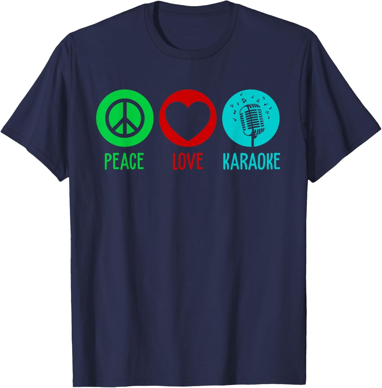 Cool Karaoke Women Singer Singing KTV Karaoke Lovers T-Shirt - T-Shirt | Navy