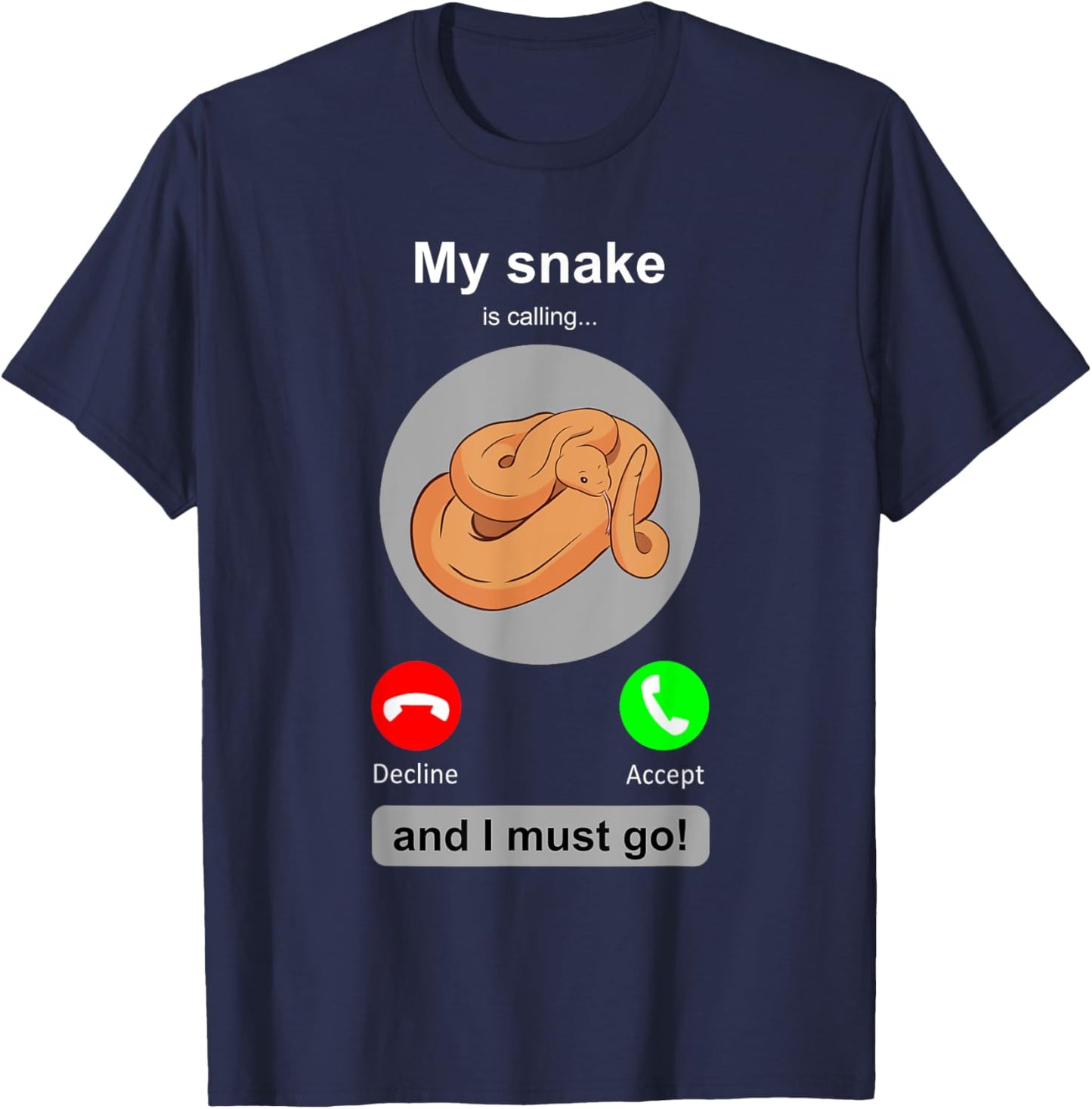 Funny Snake Shirt Snake Lover Snake Owner Collector Gift T-Shirt - T-Shirt | Navy