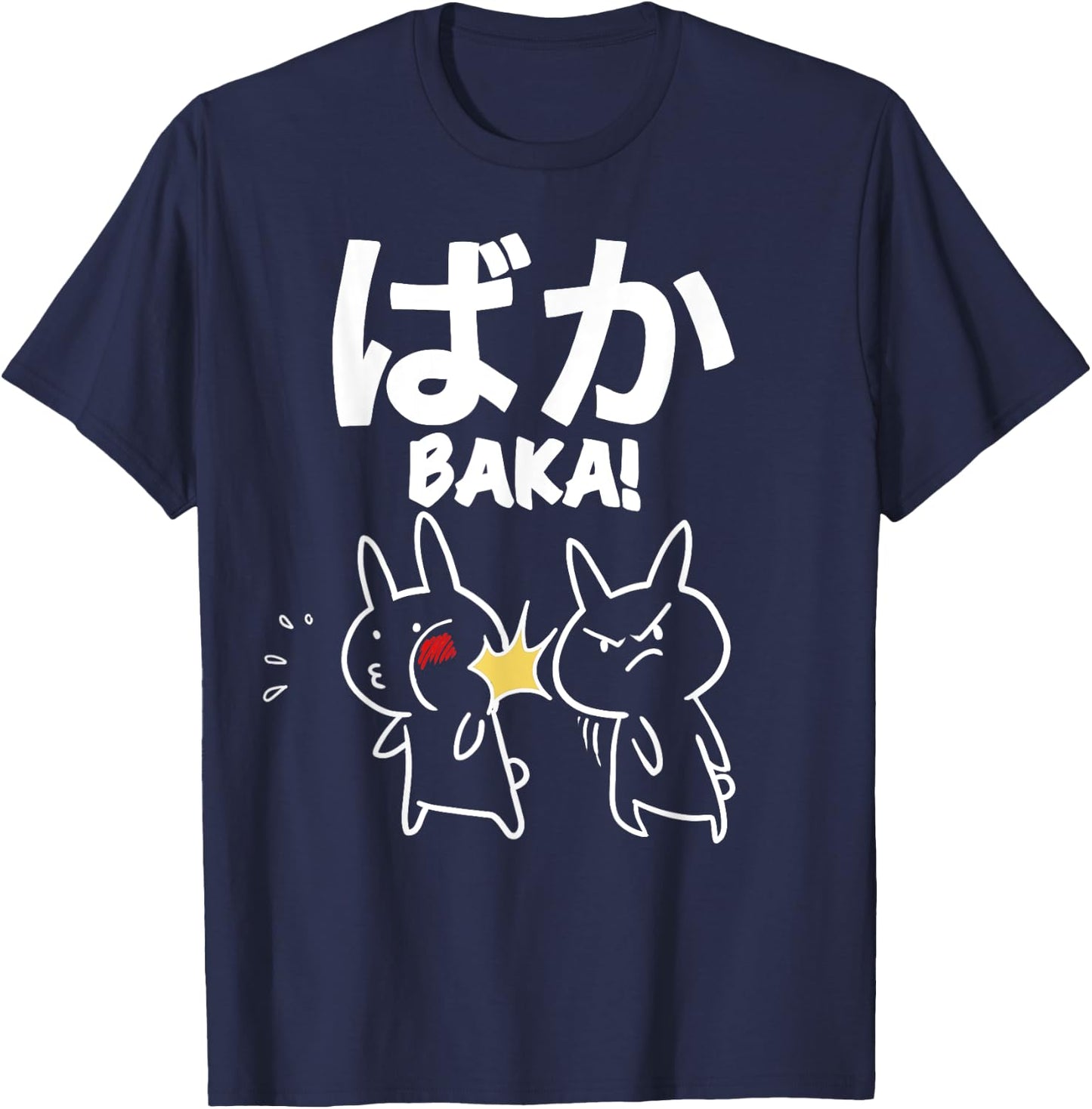 Baka Rabbit Slap funny Anime Baka Rabbit Slap T-Shirt - T-Shirt | Navy