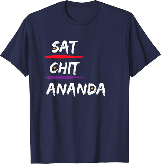 Sat - Chit - Ananda | Truth, Consciousness, Bliss T-Shirt - T-Shirt | Navy