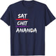 Sat - Chit - Ananda | Truth, Consciousness, Bliss T-Shirt - T-Shirt | Navy