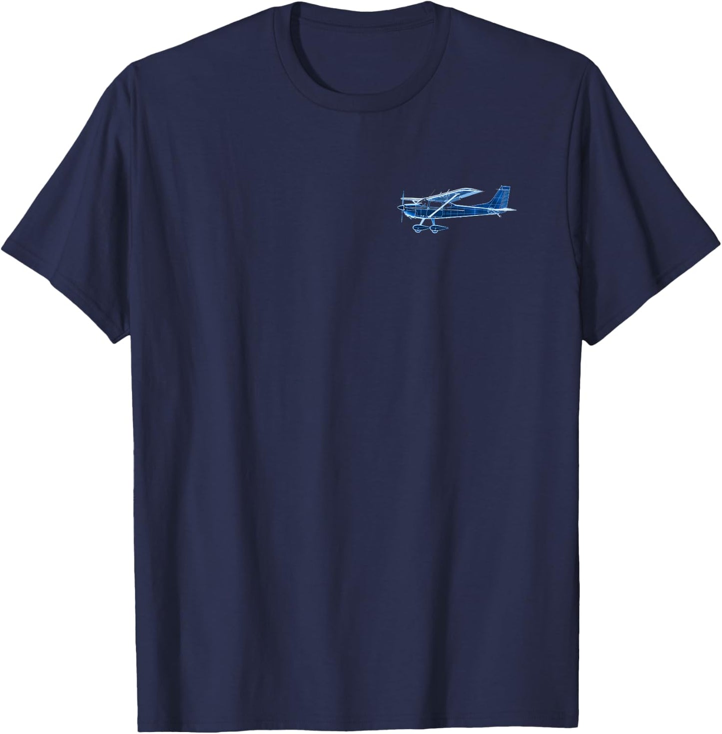 I'd Rather Be Flying Funny Airplane Pilot C172 (2-Sided) T-Shirt - T-Shirt | Navy