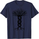 Cool DNA Tree | Funny Plant Genealogy Student Lover Gift T-Shirt - T-Shirt | Navy