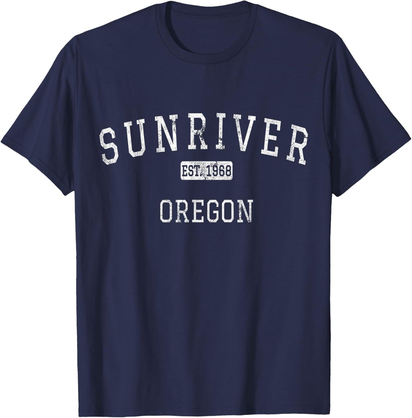 Sunriver Oregon OR Vintage T-Shirt - T-Shirt | Navy
